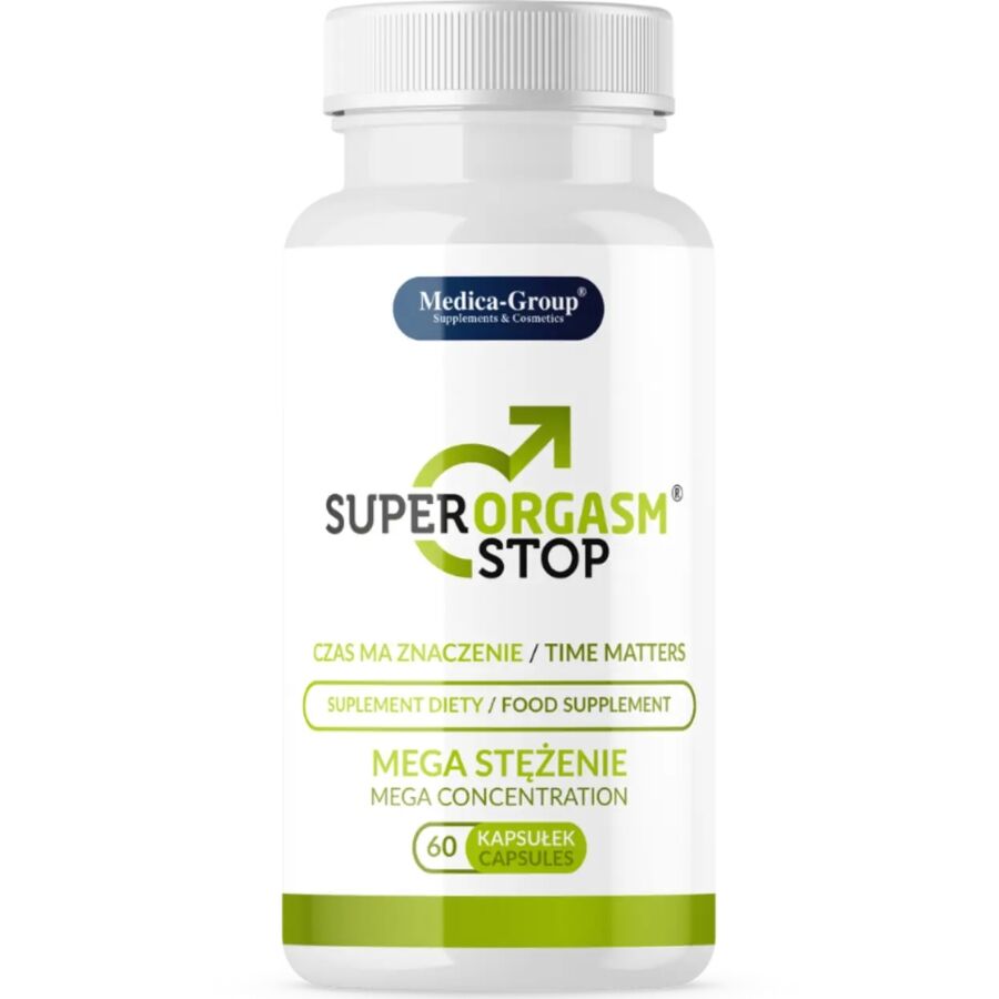 Super Orgasm Stop  Cápsulas Naturales para el Control de la Eyaculación y Mayor Resistencia Sexual