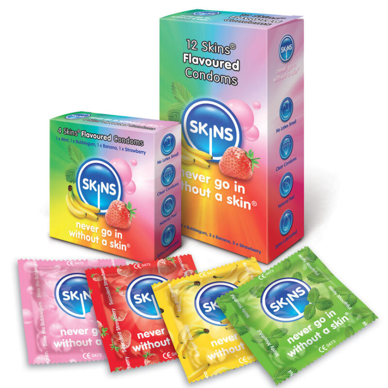 SKINS - PRESERVATIVO SABORES VARIOS 12 UDS