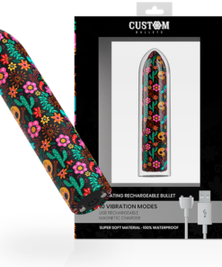 CUSTOM BULLETS - BALA RECARGABLE SKULL 10 INTENSIDADES