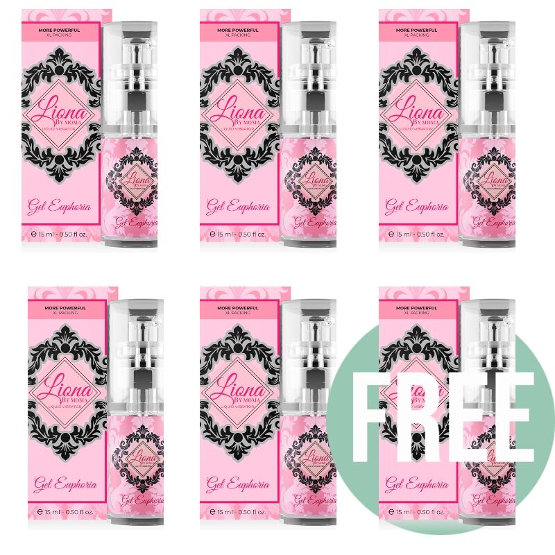 LIONA BY MOMA - VIBRADOR LIQUIDO EUPHORIA GEL 15 ML 5+1 GRATIS
