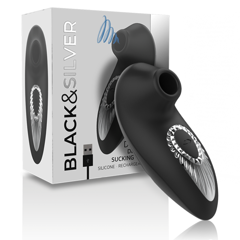 BLACKSILVER - DRAKE DELUXE SUCKING VIBE SILICONA RECARGABLE NEGRO