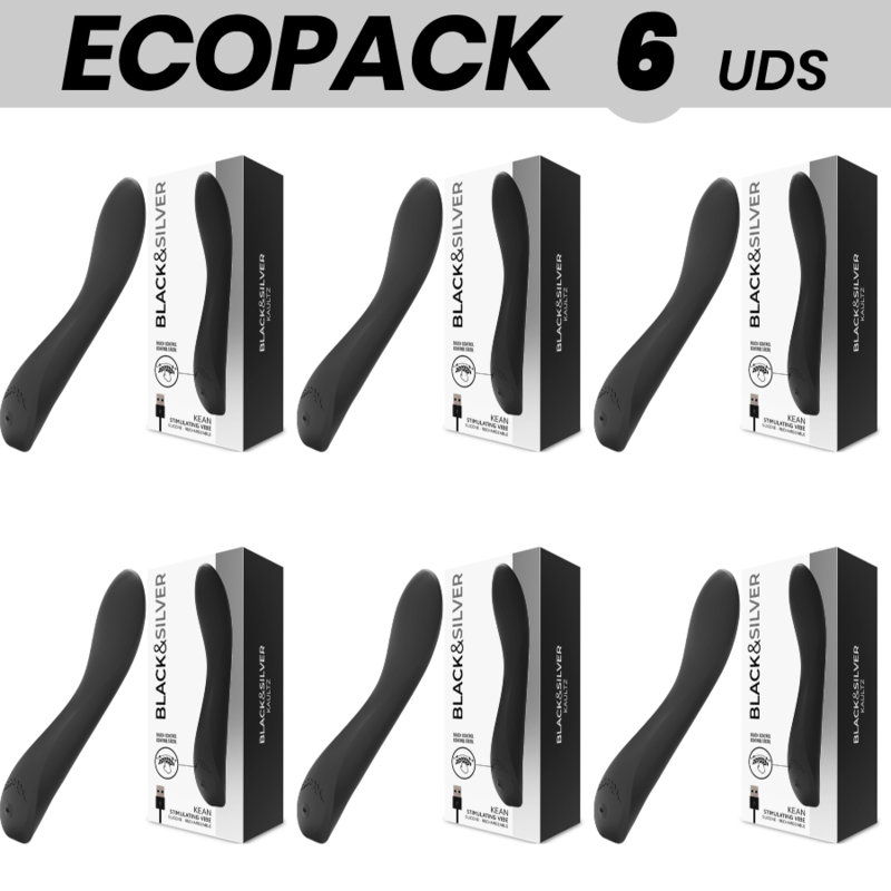 ECOPACK 6 UDS - BLACKSILVER KEAN VIBRADOR TOUCH CONTROL