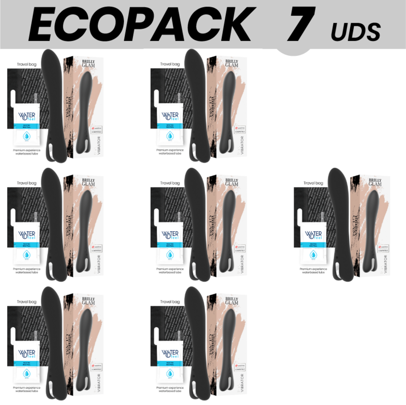 ECOPACK 7 UDS - BRILLY GLAM RYAN VIBRADOR COMPATIBLE CON WATCHME WIRELESS TECHNOLOGY