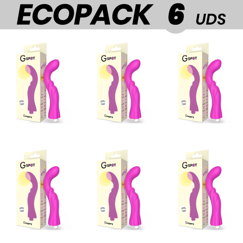 ECOPACK 6 UDS - G-SPOT GREGORY VIBRADOR VIOLETA