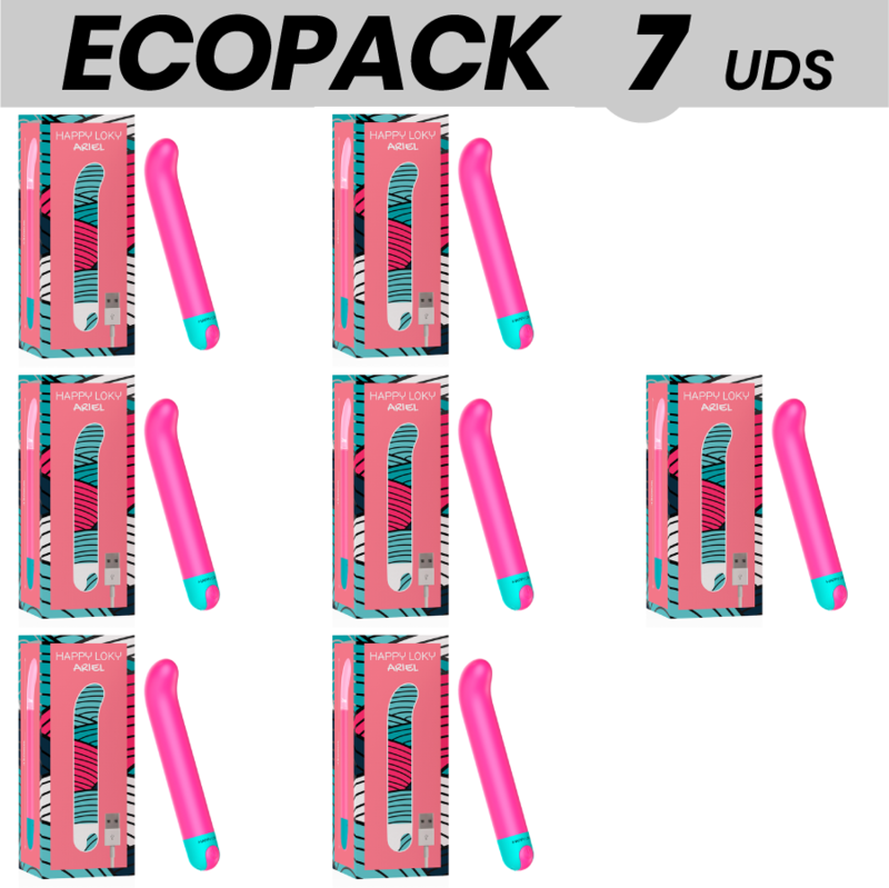 ECOPACK 6 UDS - HAPPY LOKY UDS ARIEL VIBRADOR PUNTO G