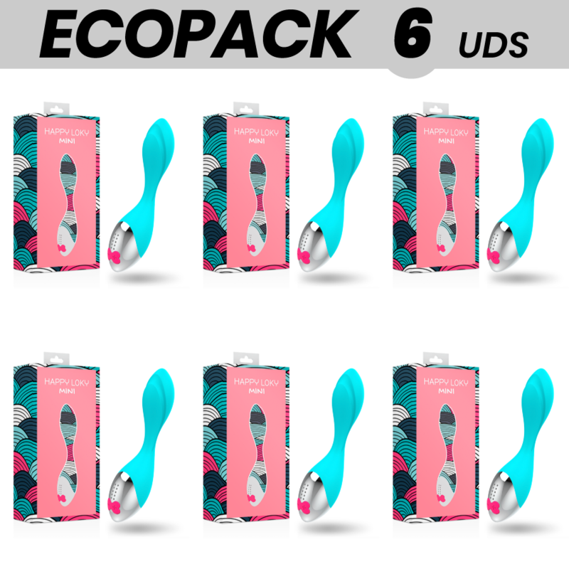 ECOPACK 6 UDS - HAPPY LOKY MINI FUN VIBRADOR