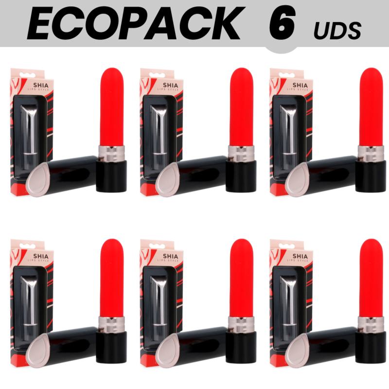 ECOPACK 7 UDS - LIPS STYLE SHIA PINTALABIOS VIBRADOR