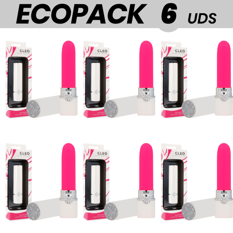 ECOPACK 7 UDS - LIPS STYLE CLEO PINTALABIOS VIBRADOR