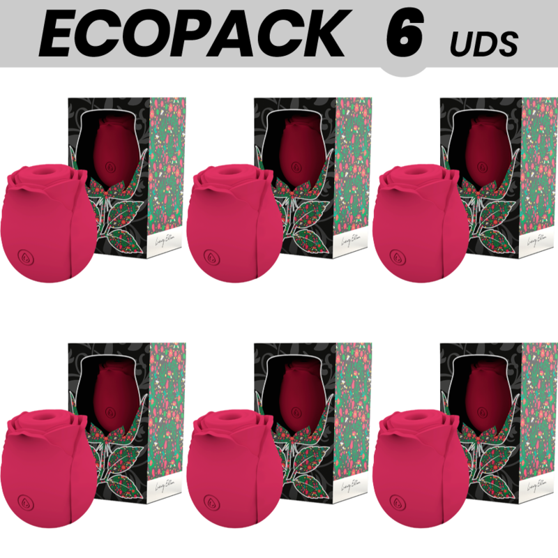 ECOPACK 6 UDS - MIA ROSE SUCCIONADOR CLÍTORIS POR ONDAS EDICIÓN LIMITADA - ROJO