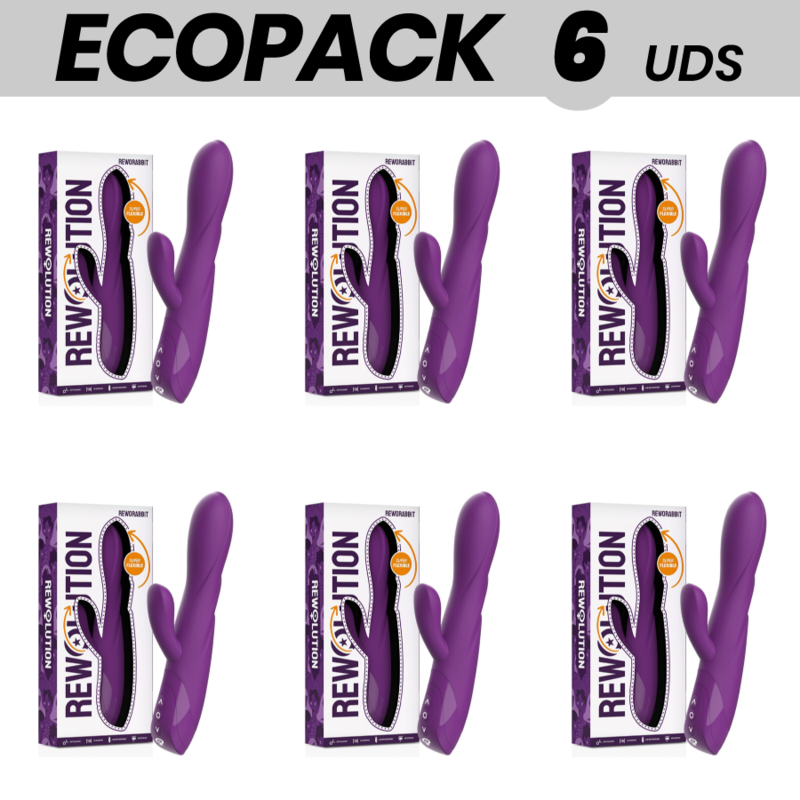 ECOPACK 6 UDS - REWOLUTION REWORABBIT VIBRADOR FLEXIBLE CON RABBIT