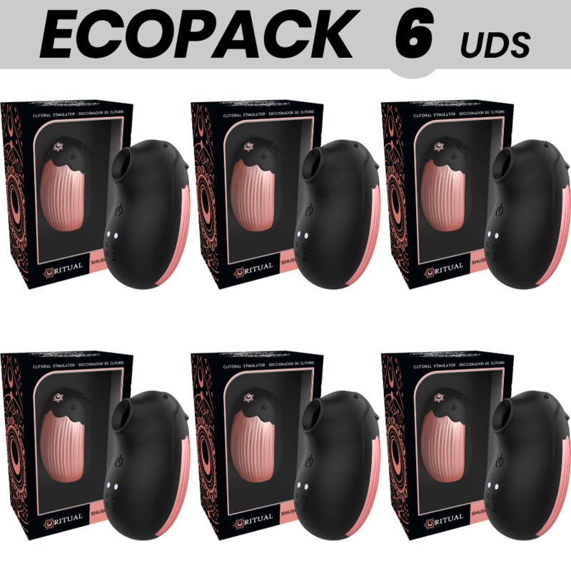 ECOPACK 6 UDS - RITHUAL SHUSHU NEW GENERATION CLITORIAL AZABACHE
