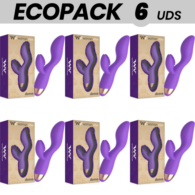 ECOPACK 6 UDS - WOMANVIBE DONNA VIBRADOR SILICONA RECARGABLE