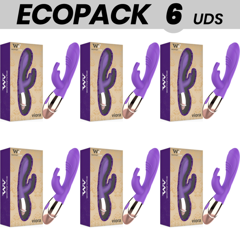 ECOPACK 6 UDS - WOMANVIBE VIORA VIBRADOR RECARGABLE SILICONA