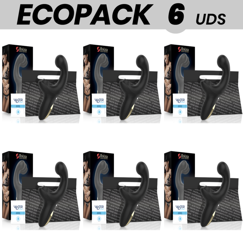 ECOPACK 6 UDS - IBIZA VIBRADOR SUCCIONADOR WAVE