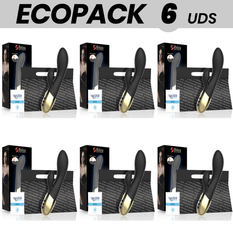 ECOPACK 6 UDS - IBIZA VIBRADOR RABBIT SUPER SUAVE