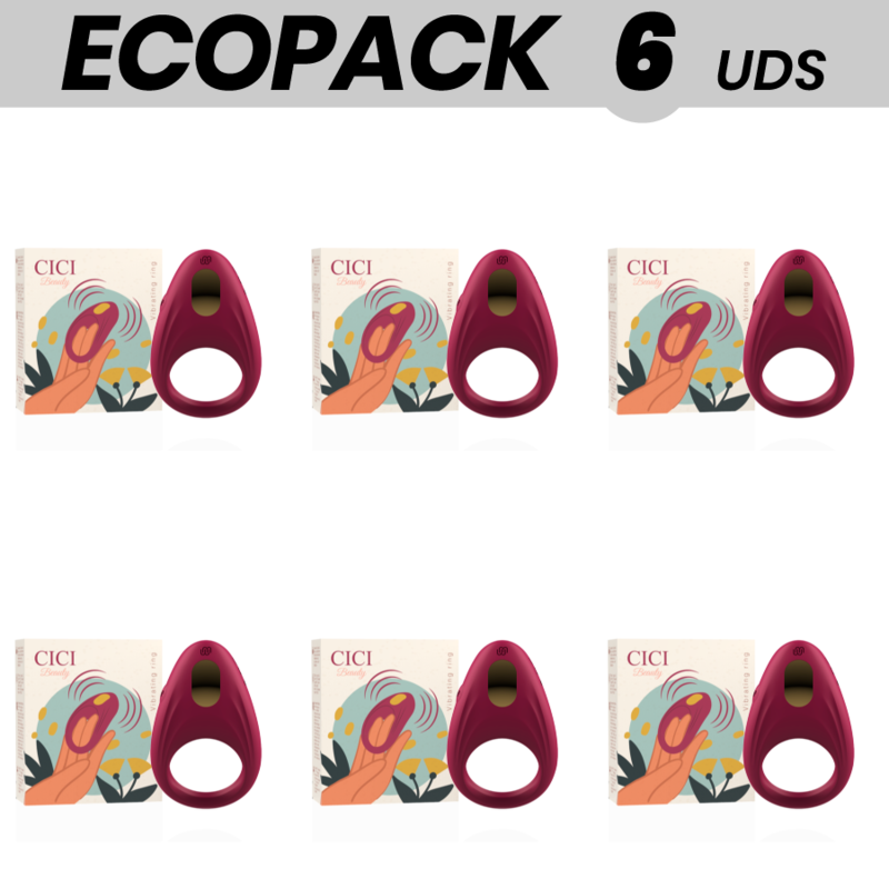 ECOPACK 6 UDS - CICI BEAUTY PREMIUM SILICONE VIBRATING RING