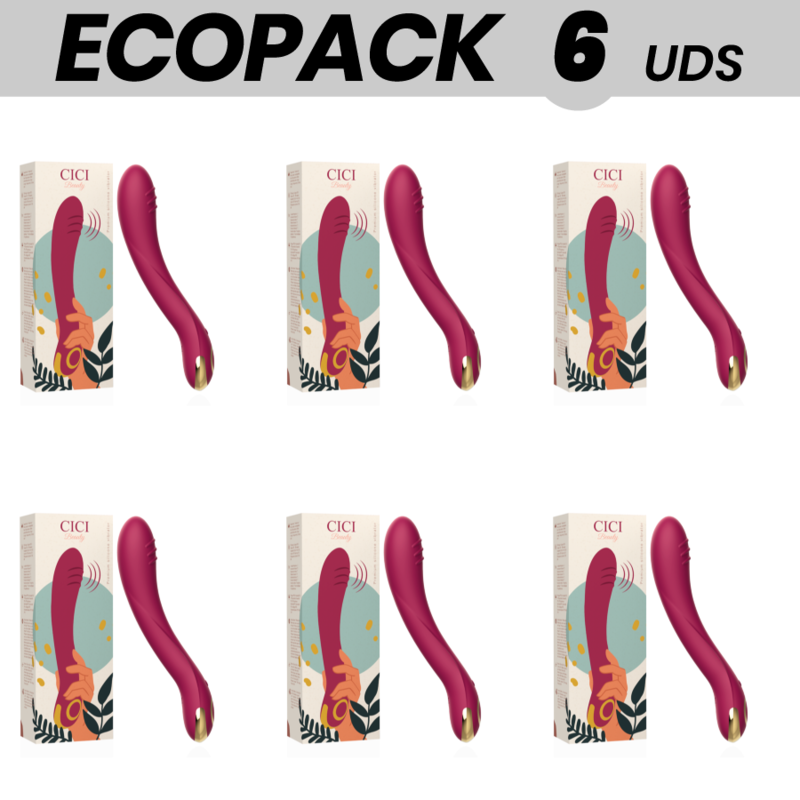 ECOPACK 6 UDS - CICI BEAUTY PREMIUM SILICONE G-SPOT VIBRATOR