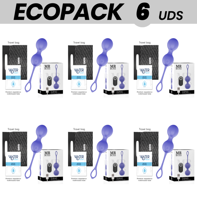 ECOPACK 6 UDS - MR BOSS DUMAS KEGEL BOLAS VIBRADORAS CONTROL REMOTO