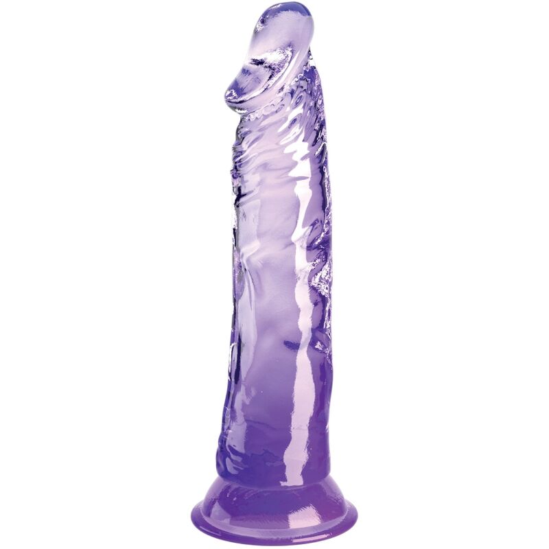 KING COCK - CLEAR PENE REALÍSTICO 19.7 CM MORADO