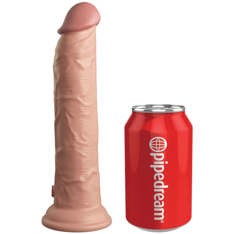 KING COCK - ÉLITE DILDO REALÍSTICO VIBRADOR SILICONA CONTROL REMOTO 23 CM
