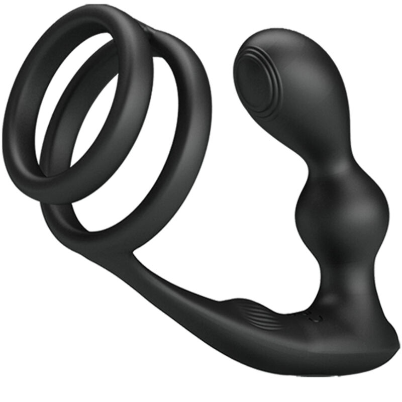 PRETTY LOVE - MARSHALL ANILLO PARA PENE + PLUG ANAL VIBRATORIO CONTROL REMOTO