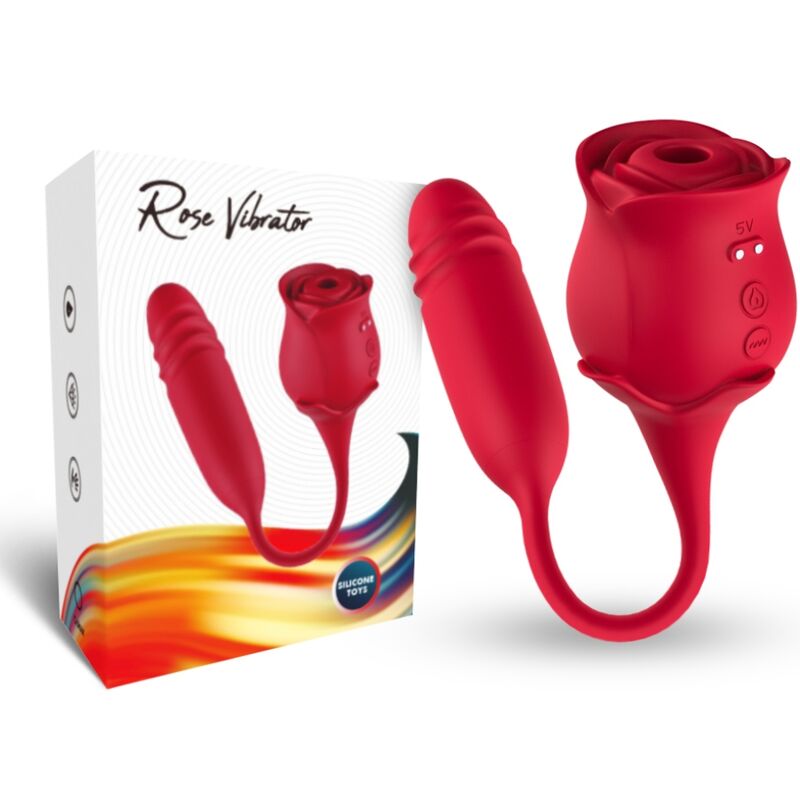 ARMONY - ROSEKNIGTH SUCCIONADOR CLÍTORIS  VIBRADOR ROJO