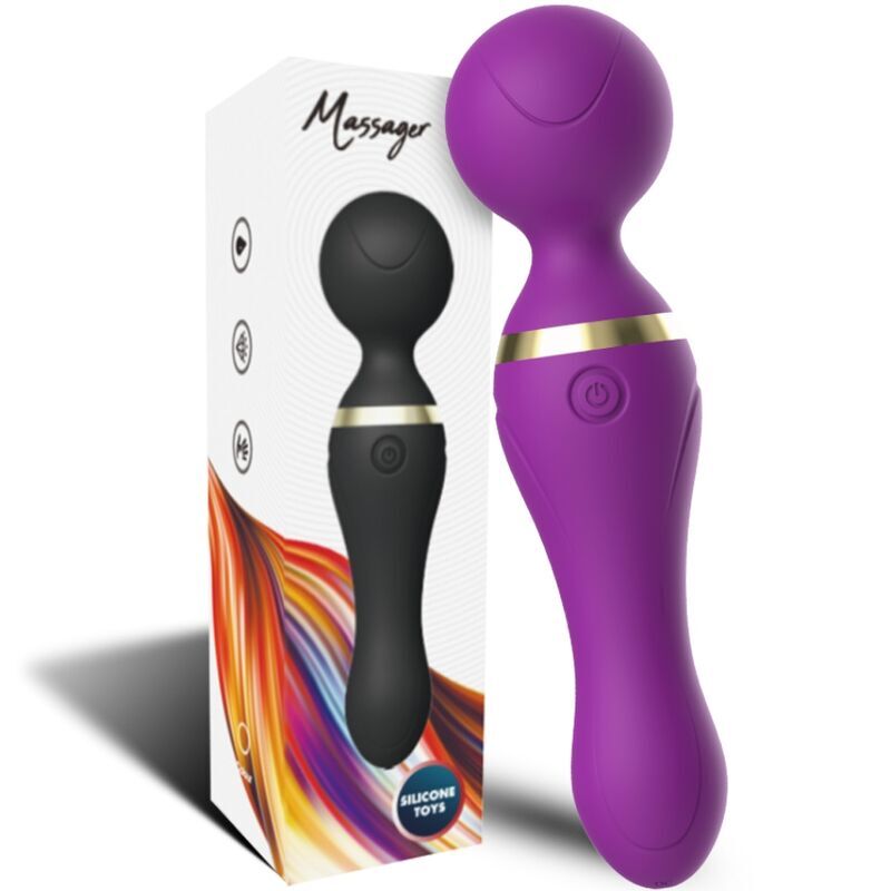 ARMONY - FREEZA MASAJEADOR  VIBRADOR CABEZA FLEXIBLE VIOLETA