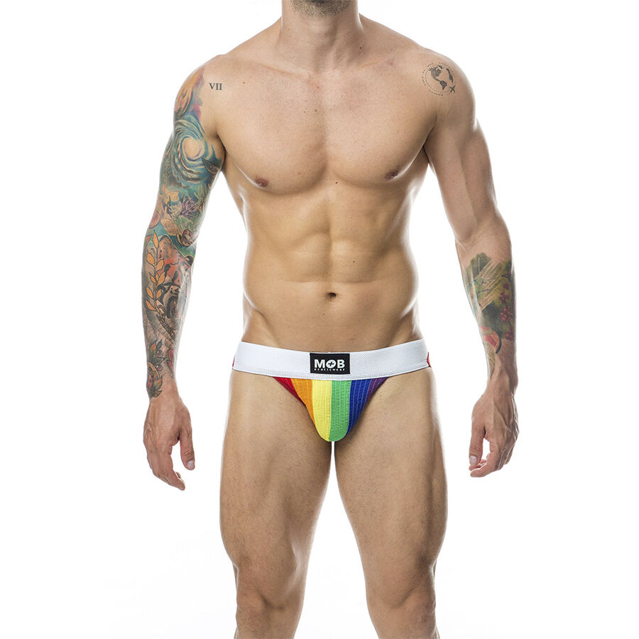 MOB - JOCK CLASICO STRIPE RAINBOW TALLA S