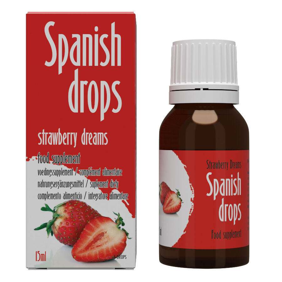 Spanish Drops  Complemento alimenticio en gotas con sabor a Fresa