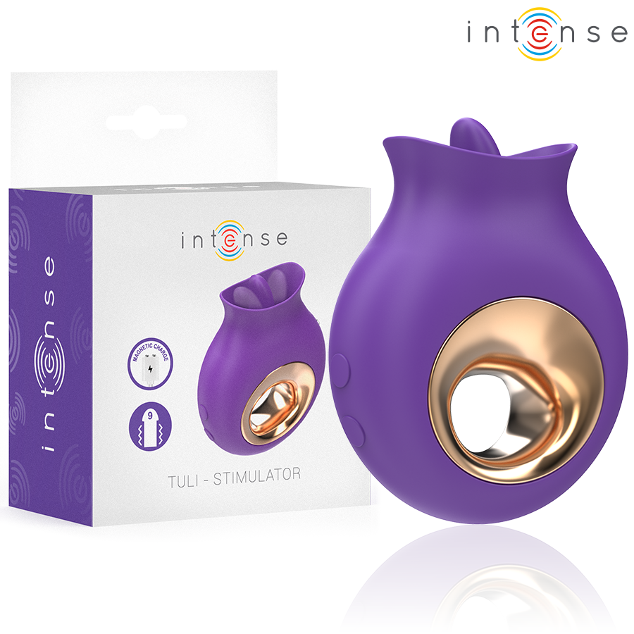 INTENSE - TULI ESTIMULADOR CLÍTORIS 9 VIBRACIONES  9 OSCILACIONES MORADO