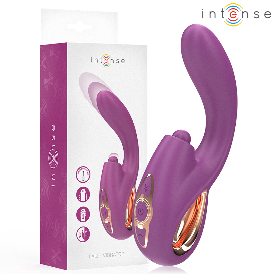 INTENSE - LALI VIBRADOR PUNTO G MULTIFUNCIÓN ESTIMULACIÓN EMPUJE VIBRACIÓN MORADO