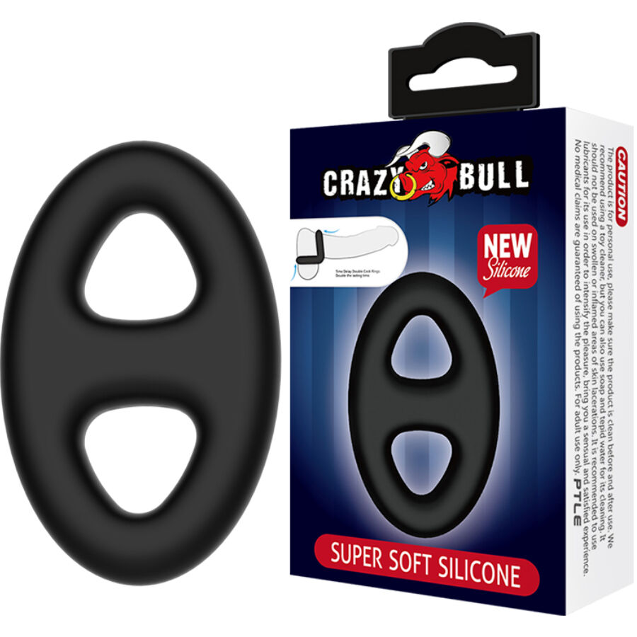 CRAZY BULL - ANILLO DOBLE SILICONA OVALADO