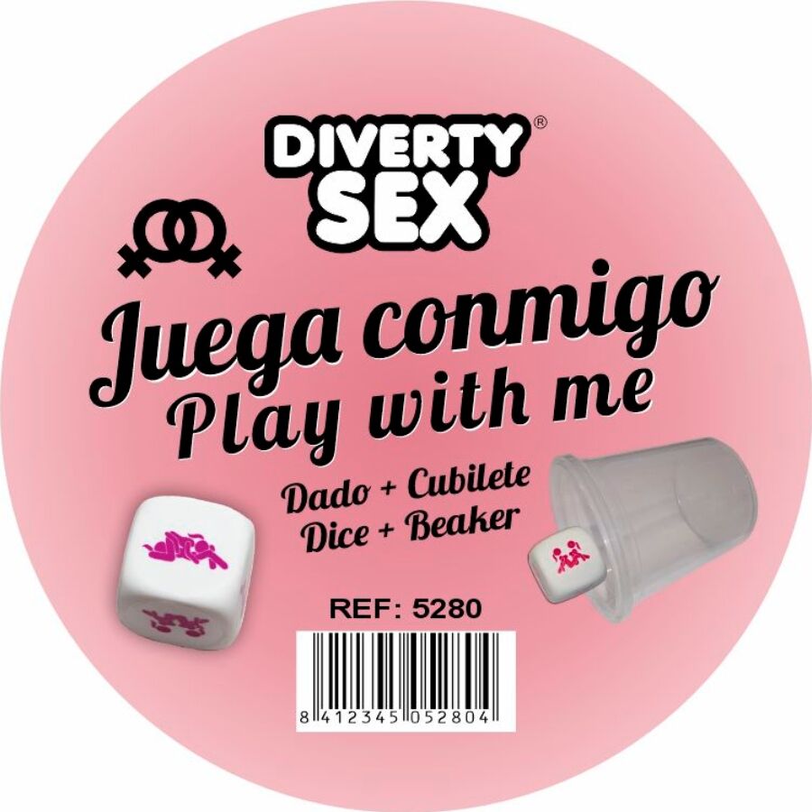 DIABLO PICANTE - DADO DURO BLANCO POSTURAS CHICAS CON CUBILETE