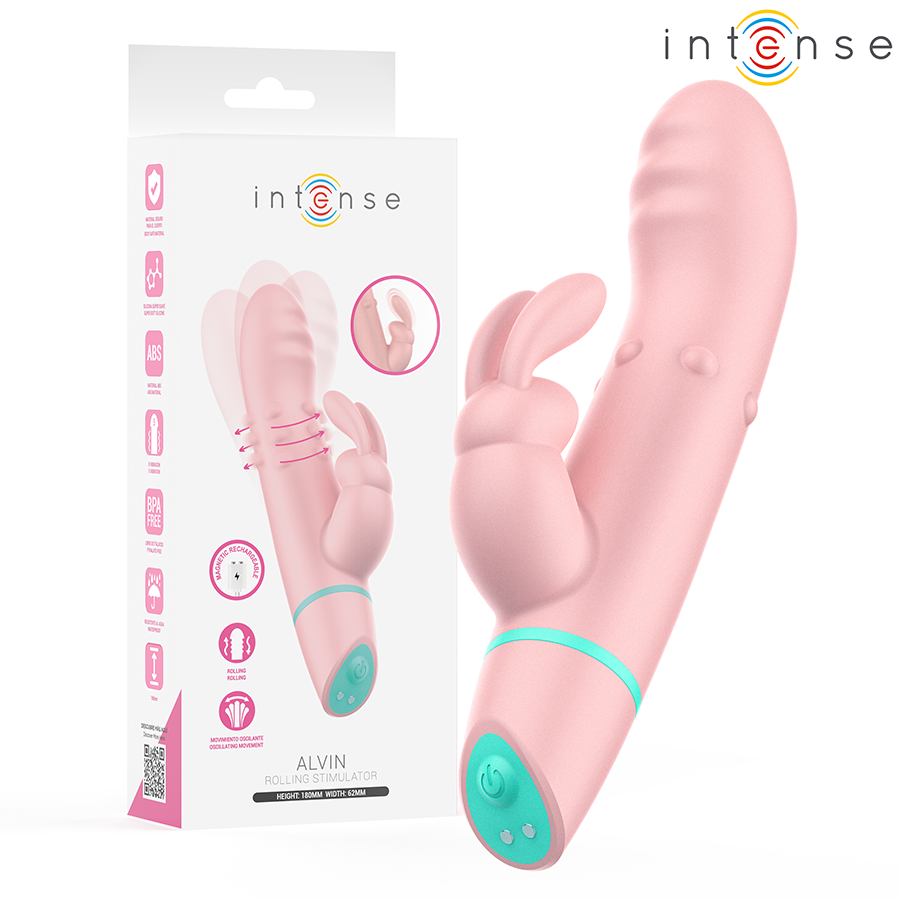 INTENSE - ALVIN ESTIMULADOR RABBIT VIBRADOR ROLLING + OSCILANTE