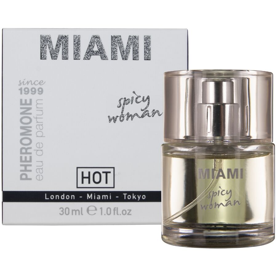 HOT - PERFUME CON FEROMONAS MIAMI SPICY MUJER 30 ML