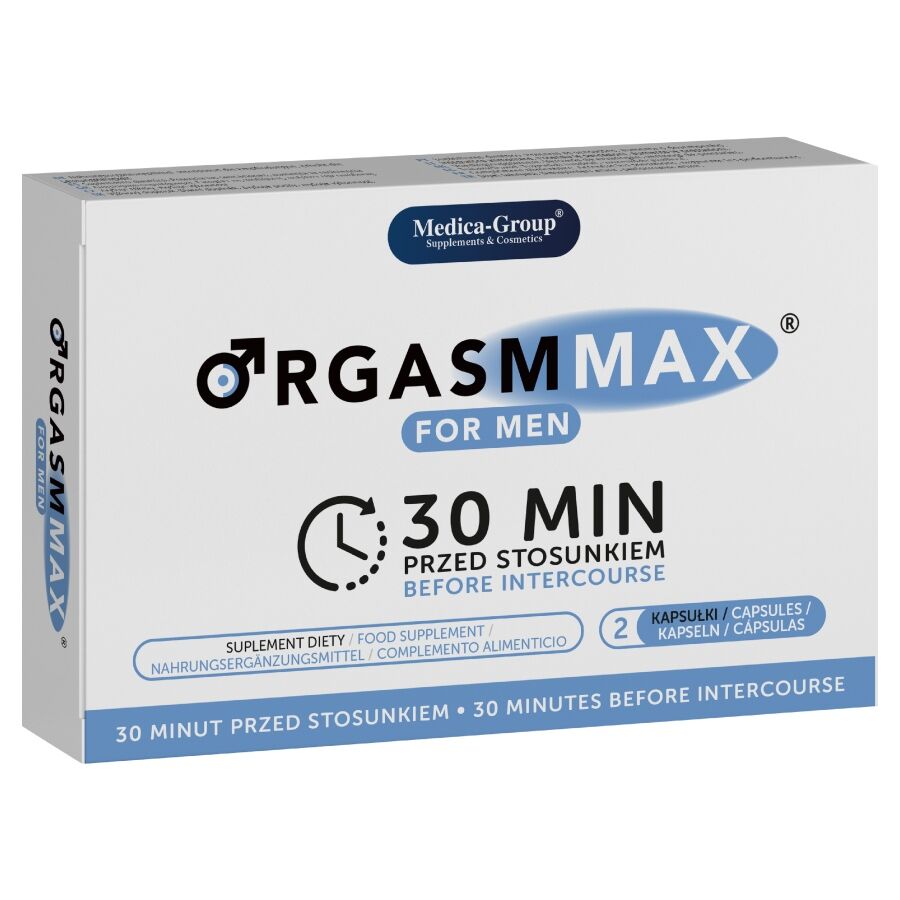 Orgasm Max For Men  Complemento Alimenticio Natural para Potenciar la Vitalidad y el Rendimiento Sexual Masculino