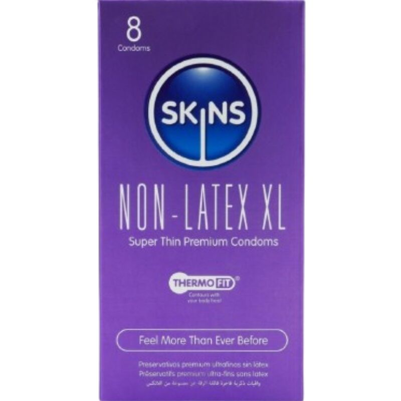 SKINS – PRESERVATIVOS SIN LATEX XL PACK 8