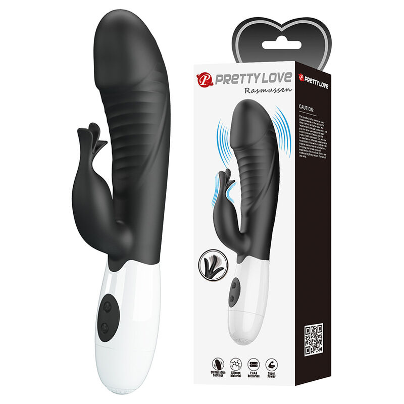 PRETTY LOVE - RASMUSSEN VIBRADOR RABBIT 30 FUNCIONES NEGRO